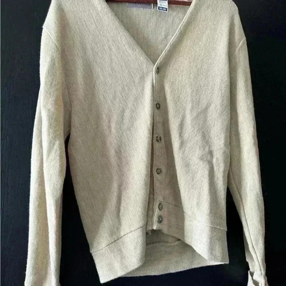 Cypress Links cream cardigan woman’s M - Picture 6 of 8